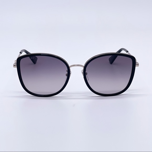 NEW GUCCI GG0606SK 002 SUNGLASSES GUCCI CAT EYE FRAME - Picture 5 of 14